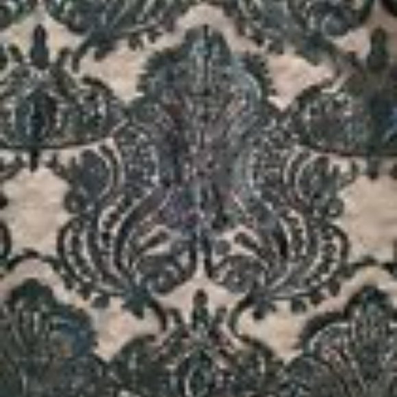 FREE PEOPLE Black Sequin Lace Top or Super Mini Nude Lining Spaghetti Strap Shim - Picture 4 of 13